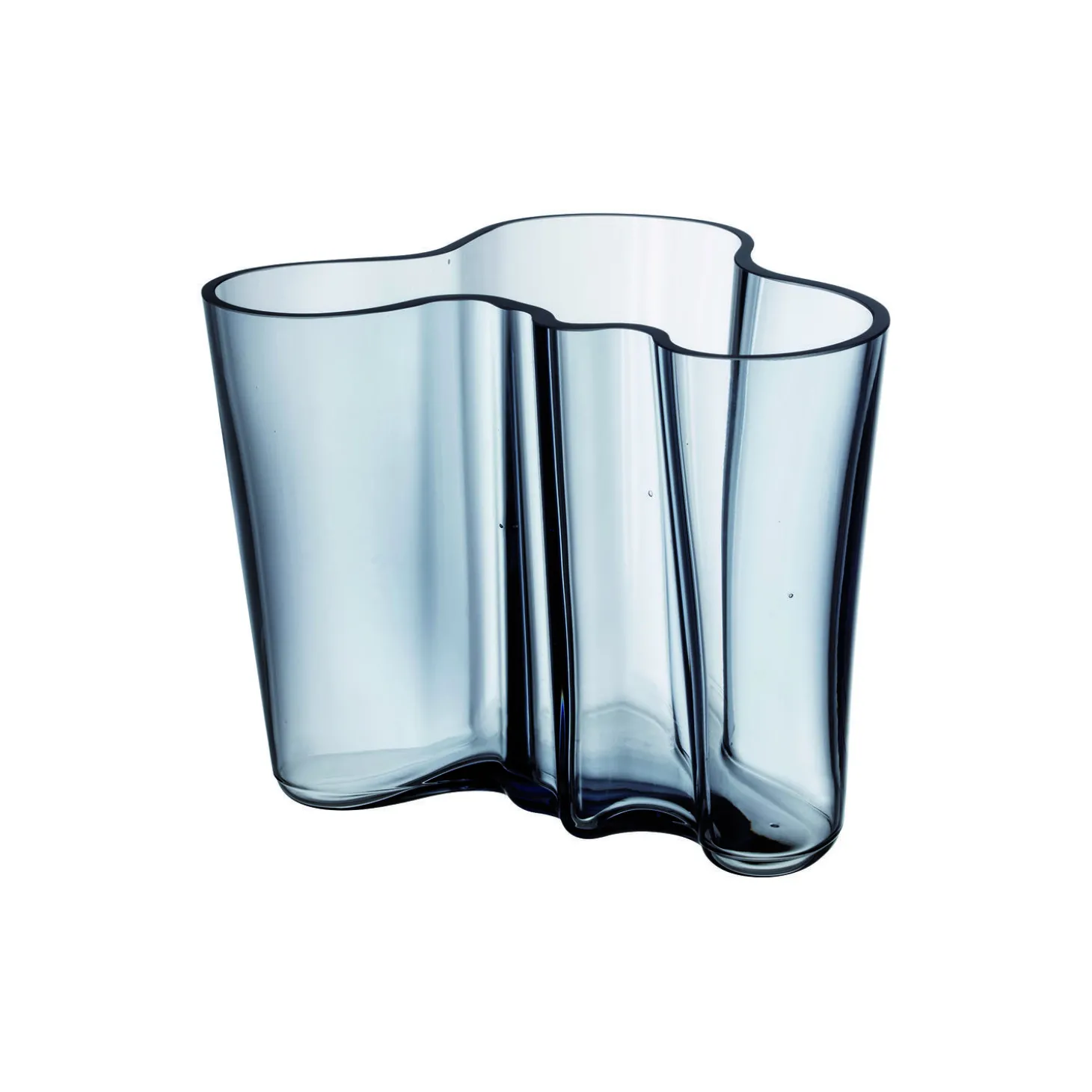 Alvar Aalto vase 16 cm, genbrugsglas