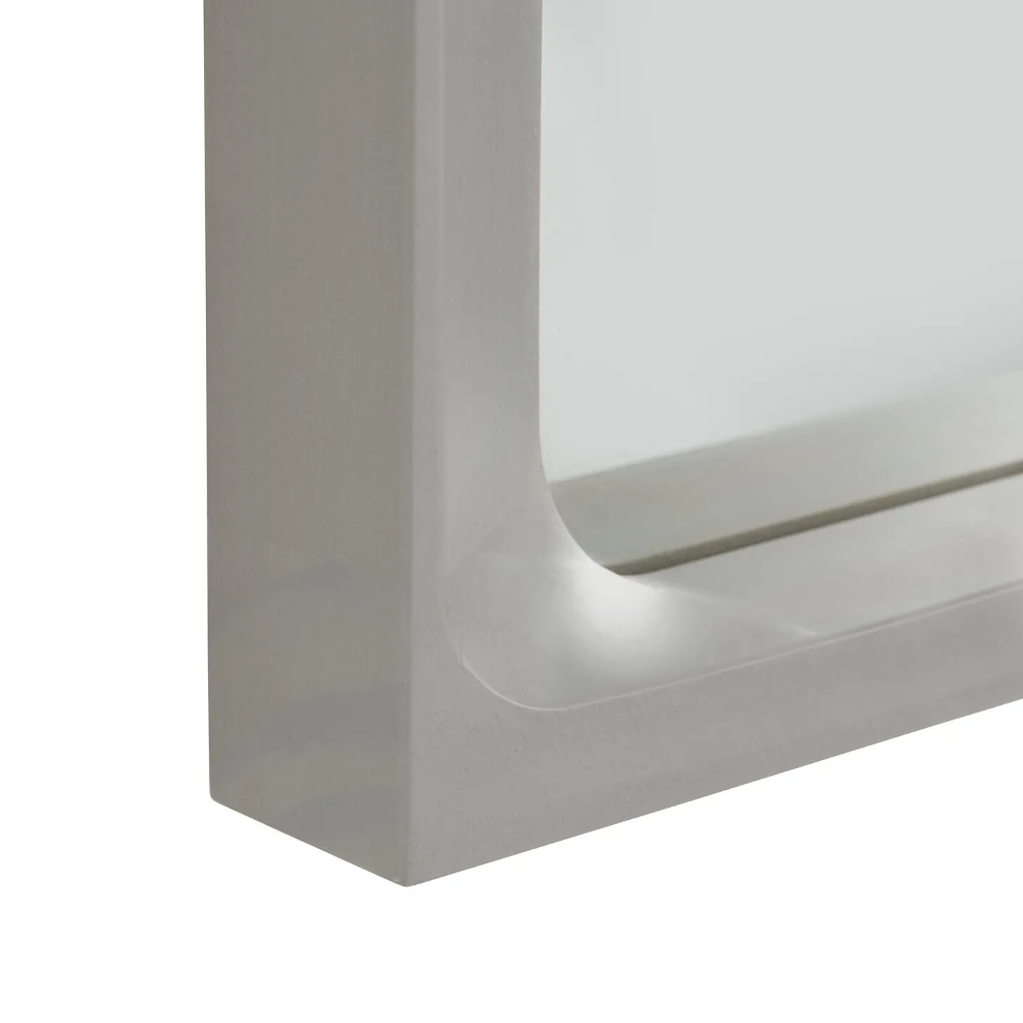 Arced Mirror, light grey