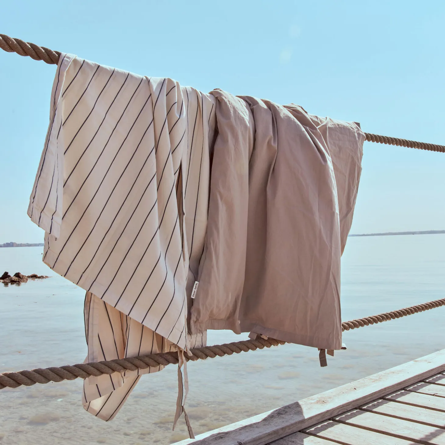 Asta voksen sengetøj, sail stripes
