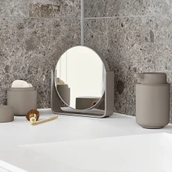 Bordspejl med 5 x forstørrelse, taupe