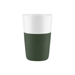 Cafe Latte-krus 2 stk., emerald green