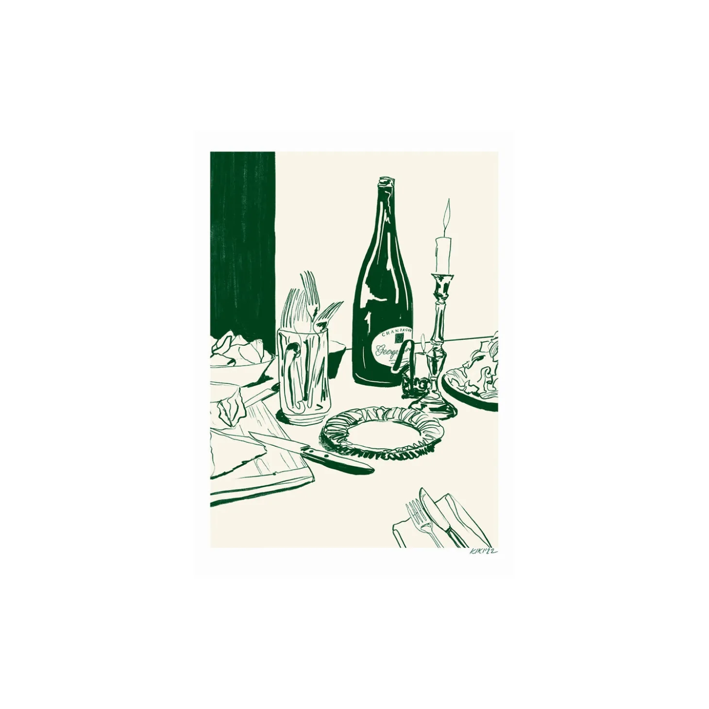 Champagne and chips