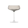 Champagne Coupe Triple Cut, smoke