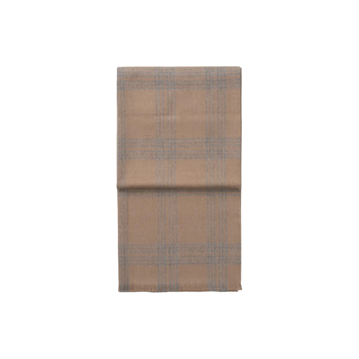 Check plaid, camel/light grey