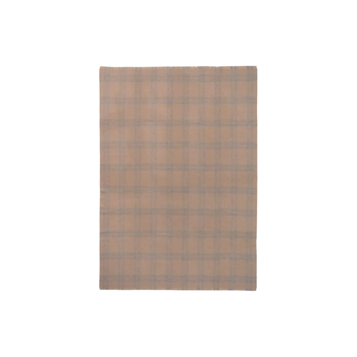 Check plaid, camel/light grey