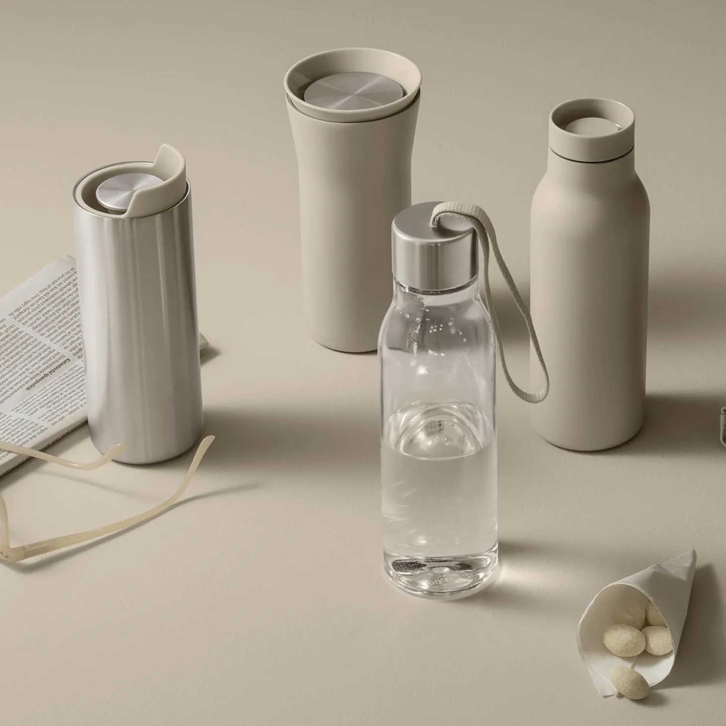 City To Go Cup Recycled, pearl beige