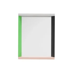 Colour Frame Mirror Small, green/pink