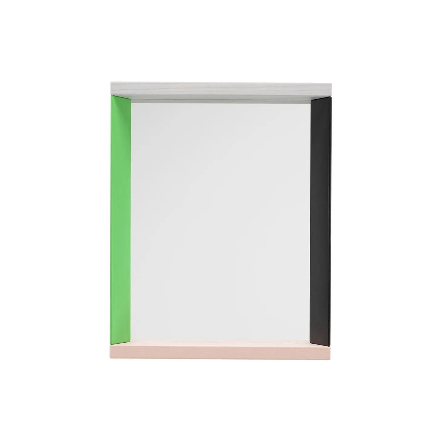 Colour Frame Mirror Small, green/pink
