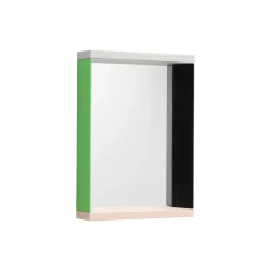 Colour Frame Mirror Small, green/pink