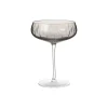 Crystal champagne coupe, smoke