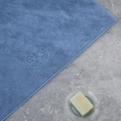DAMASK TERRY bademåtte, bright blue