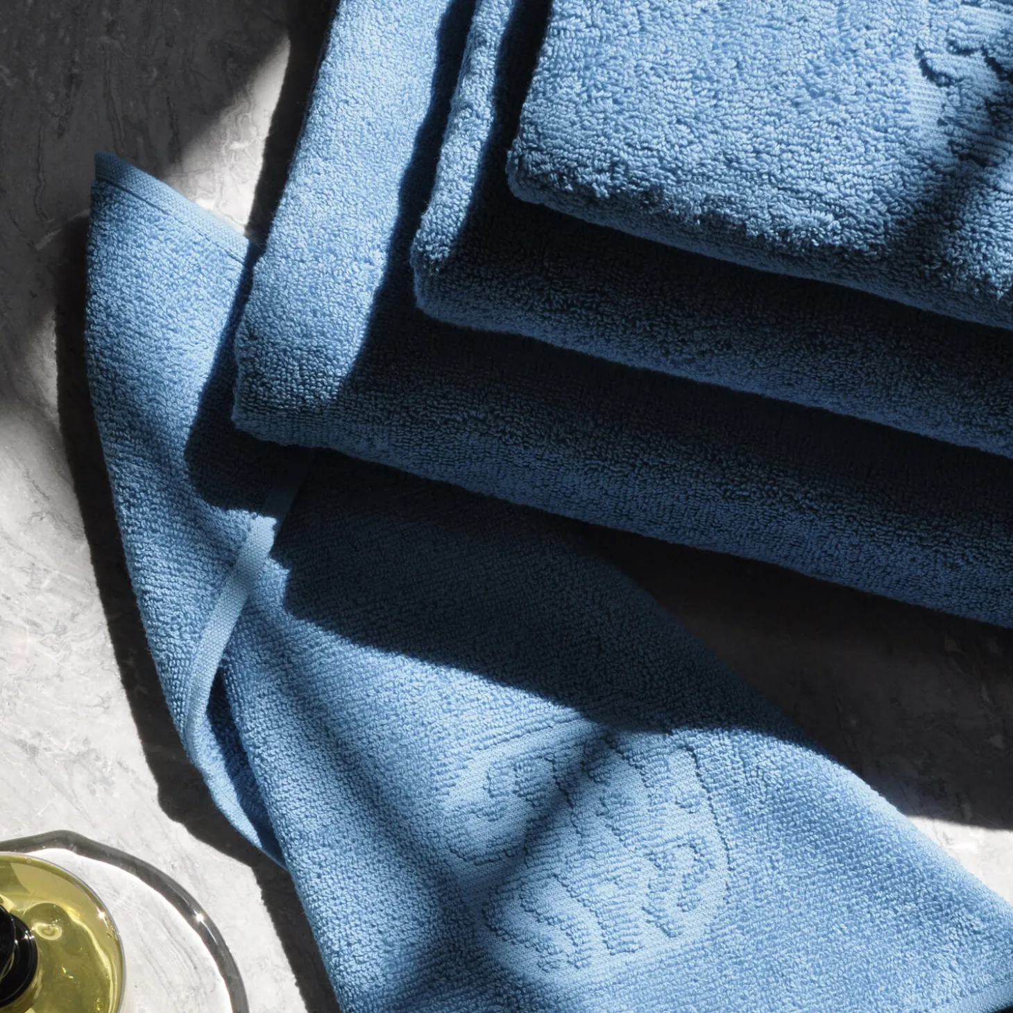 DAMASK TERRY håndklæde, bright blue