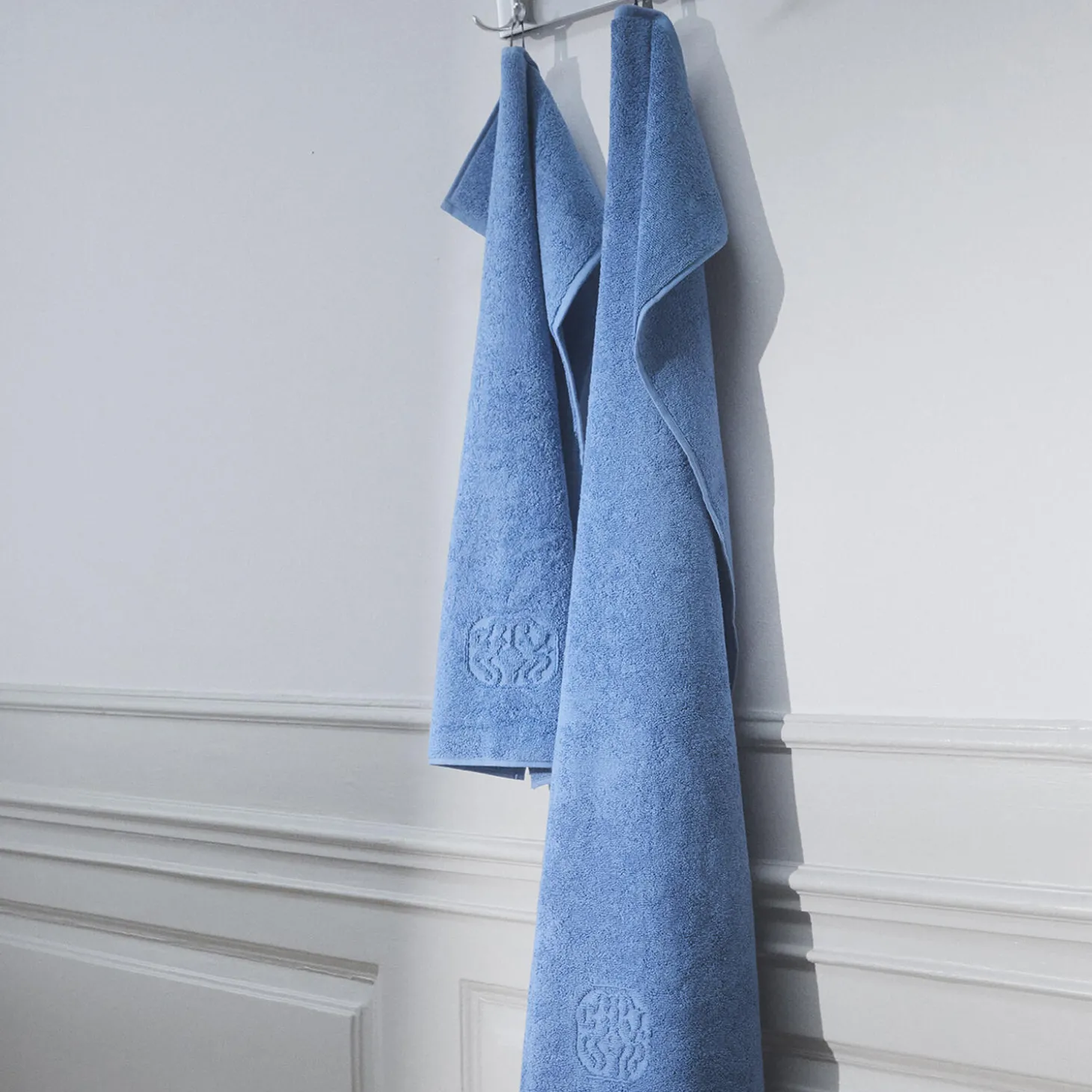DAMASK TERRY håndklæde, bright blue