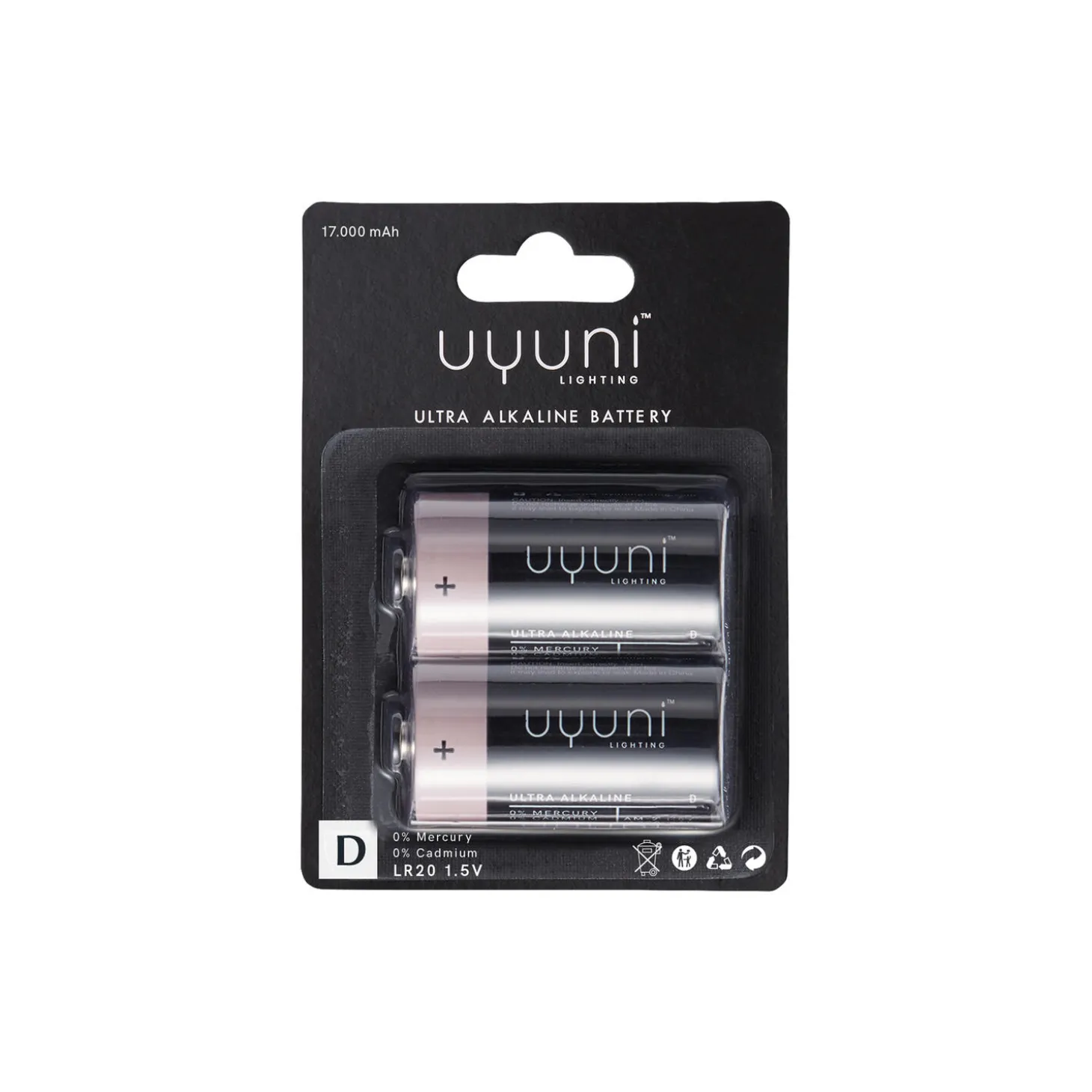 D Battery, 1,5V, 16.000 mAh, 2-pack