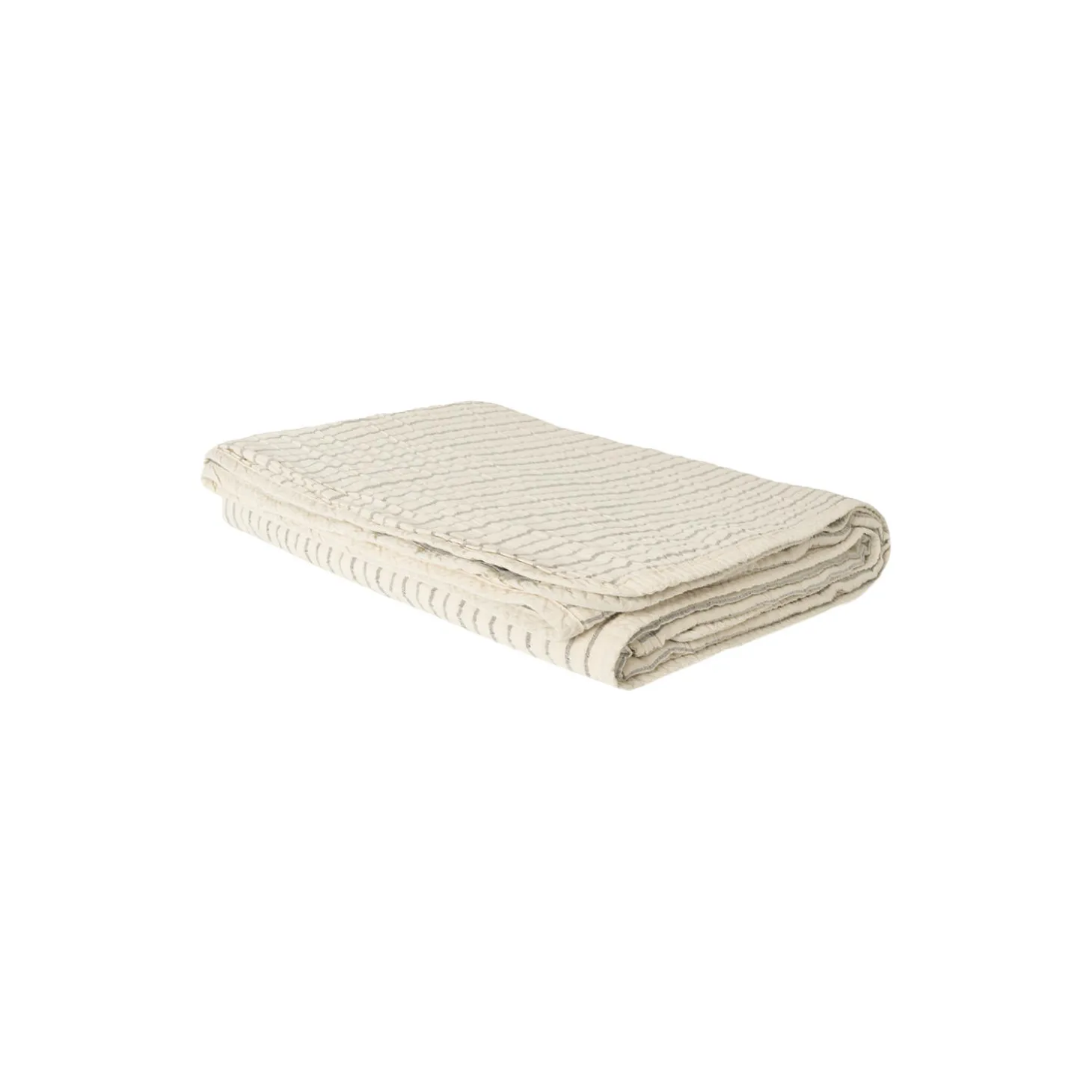 Faye sengetæppe, ivory stripe