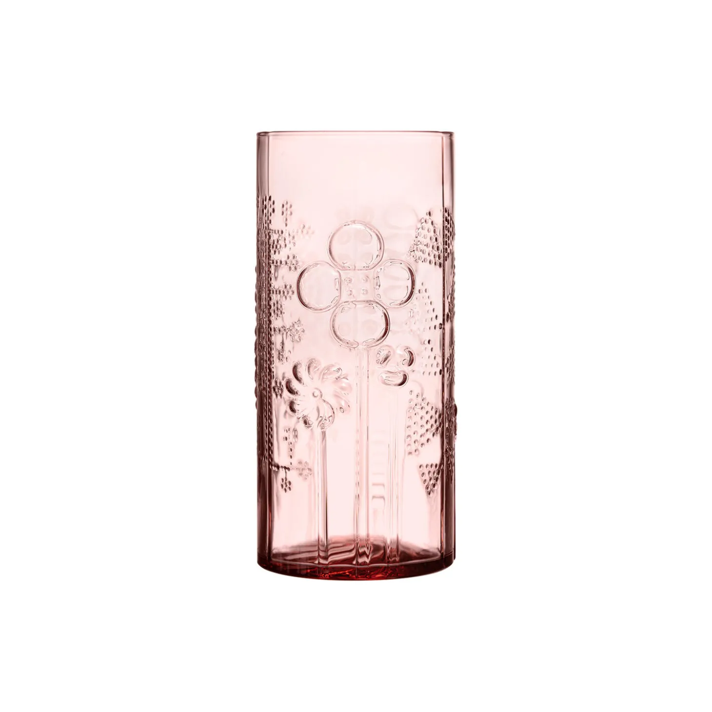 Flora vase, salmon pink
