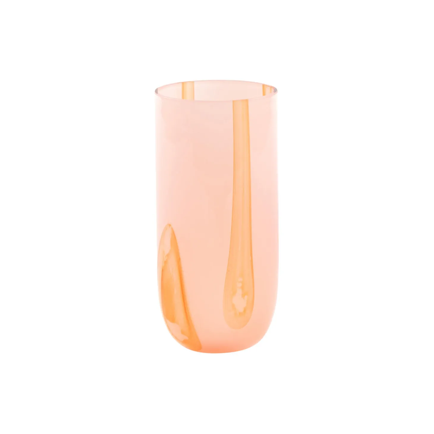 Flow Longdrink, pink w red stripes