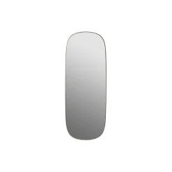 Framed Mirror, taupe/clear