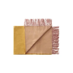Franja plaid, 01233 pink-yellow