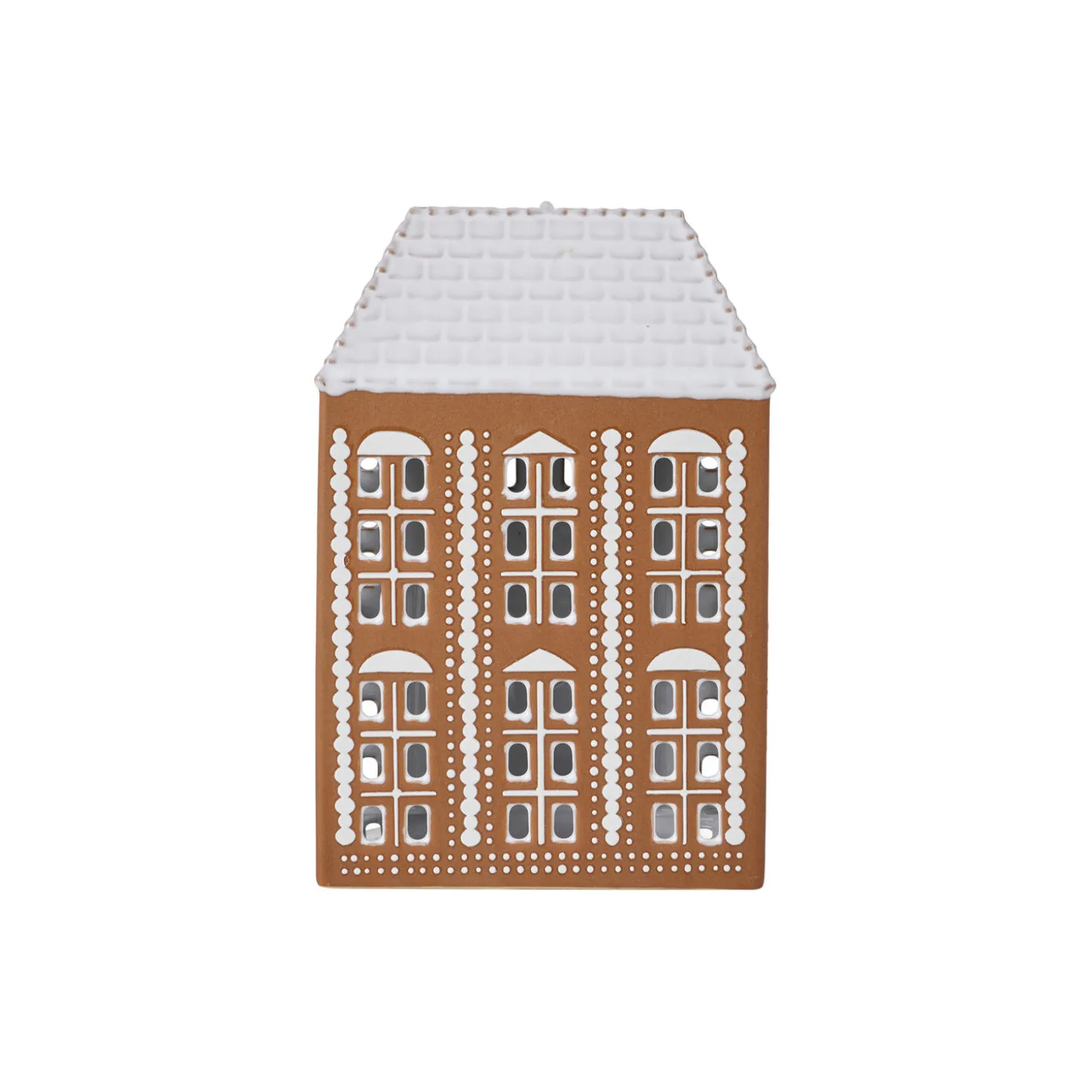 Gingerbread lyshus stor, brun
