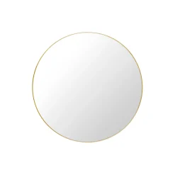 GUBI Wall Mirror Round, polished brass