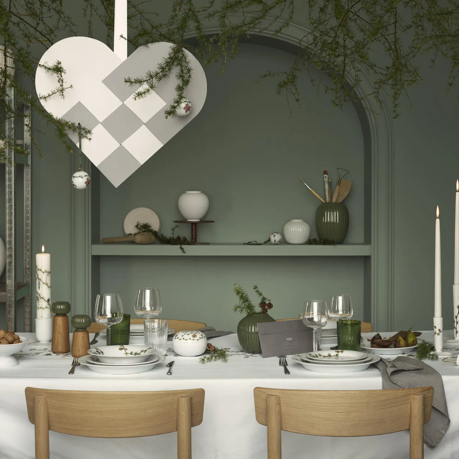 Hammershøi Christmas lysestage