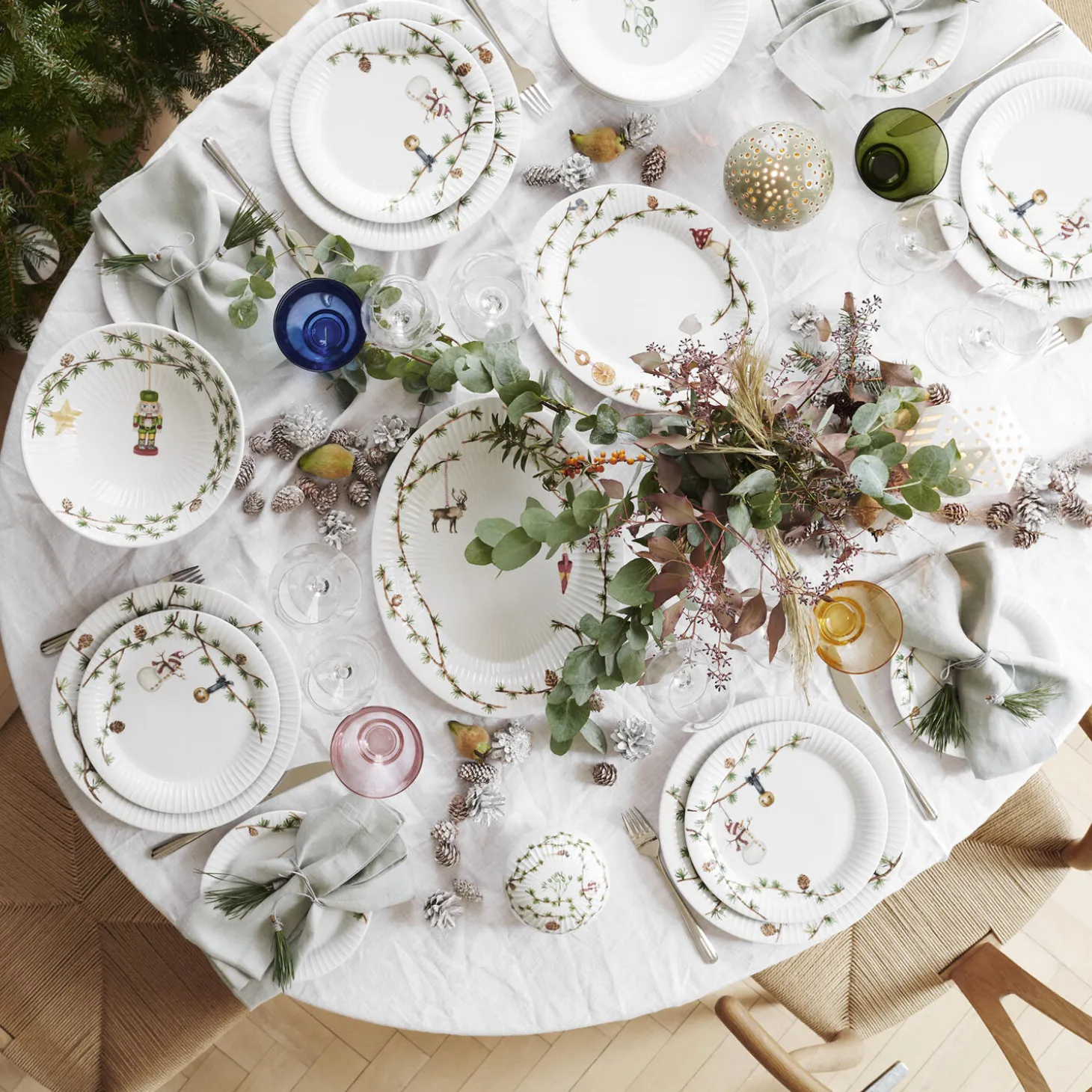 Hammershøi Christmas ovalt bordfad