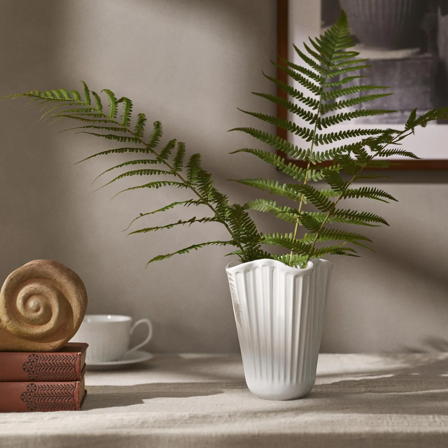 Hammershøi Unfold Vase, hvid