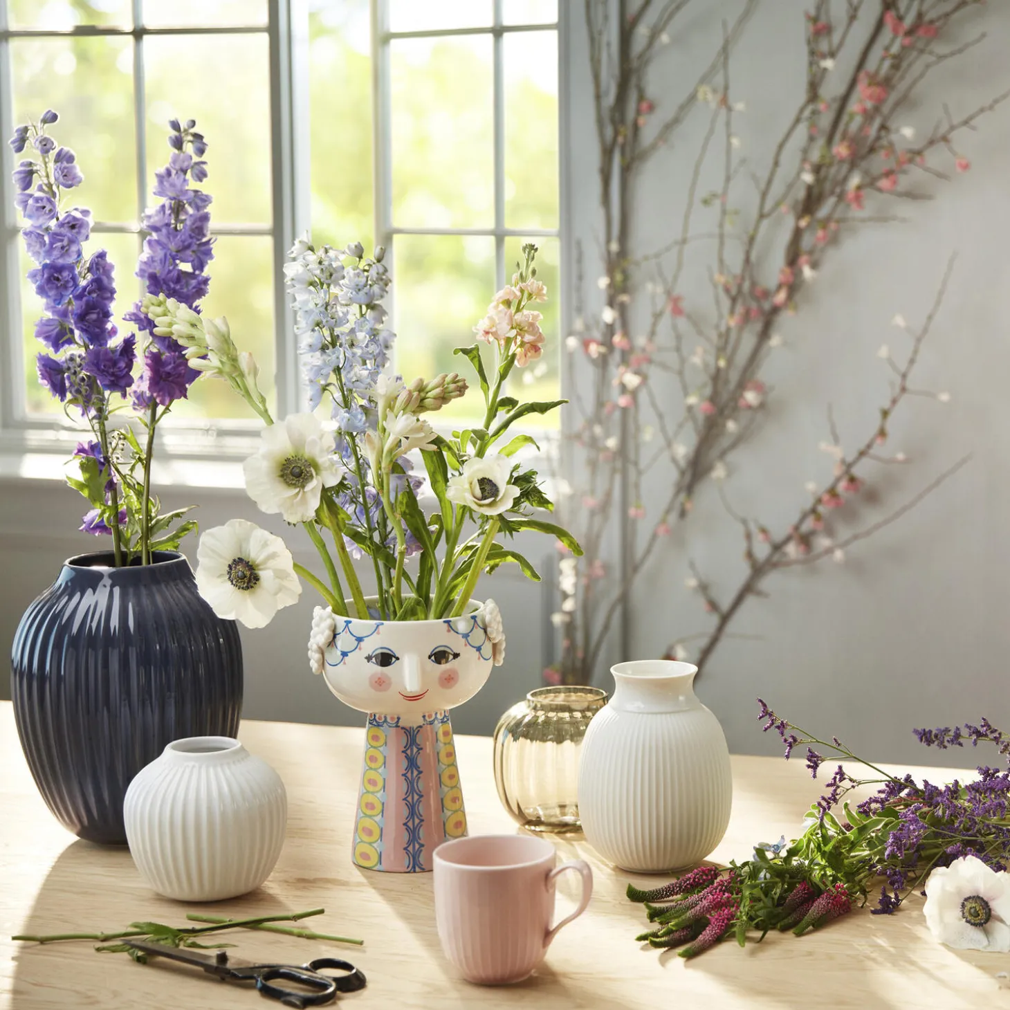 Hammershøi vase, antracitgrå