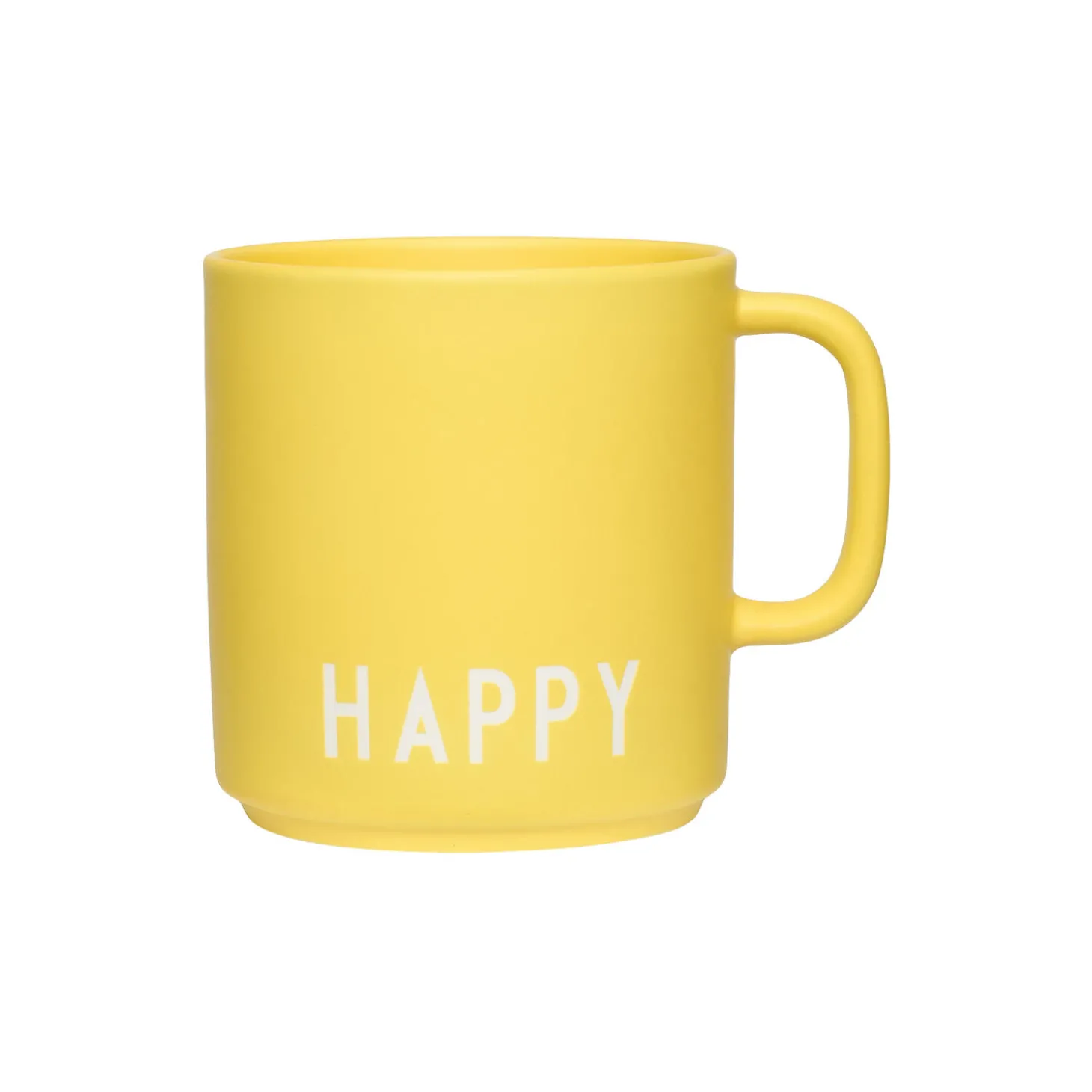 HAPPY favoritkop med hank, yellow