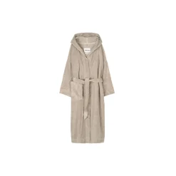 Hooded Bathrobe Terry, dried linen