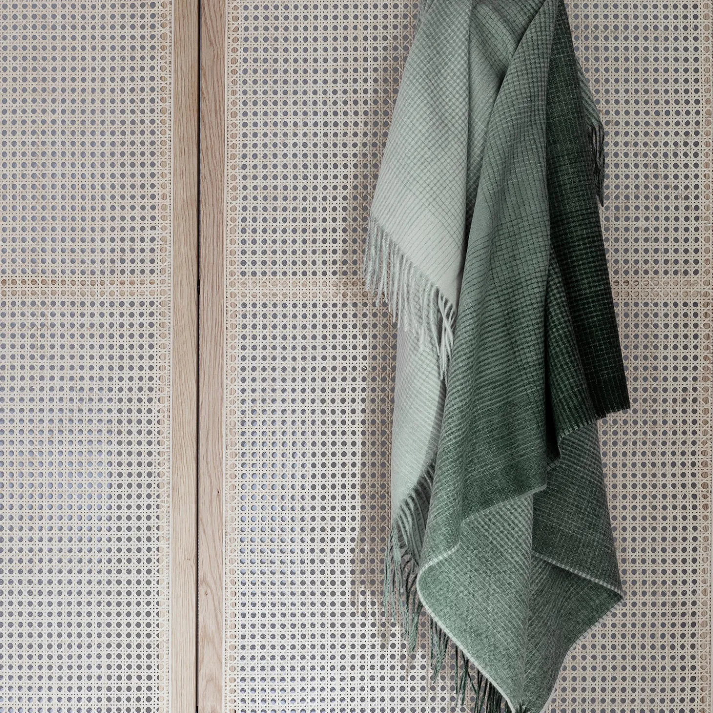 Horizon plaid, botanic green