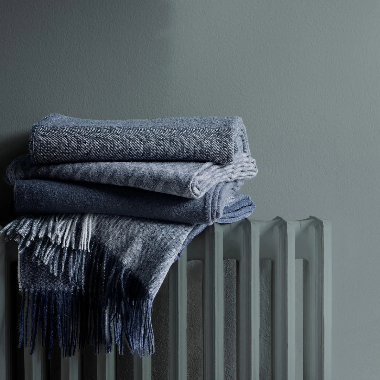 Horizon plaid, dark blue