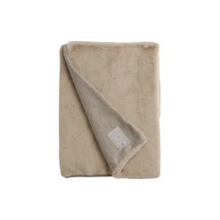 Hotel Faux Fur Blanket, lt beige