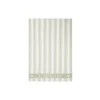 Icons Cotton Twill Waffle Striped Kitchen Towel, sage green/white