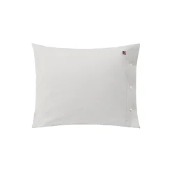 Icons Pin Point Gray Cotton Pillowcase, gray