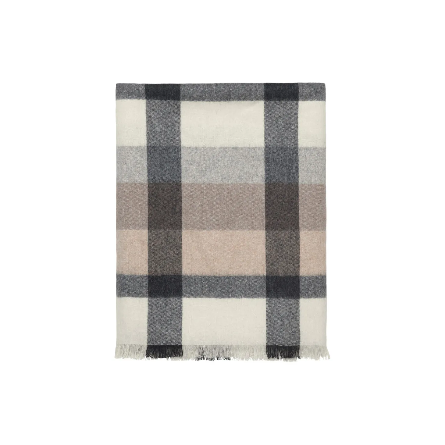 Intersection plaid, camel/white/grey