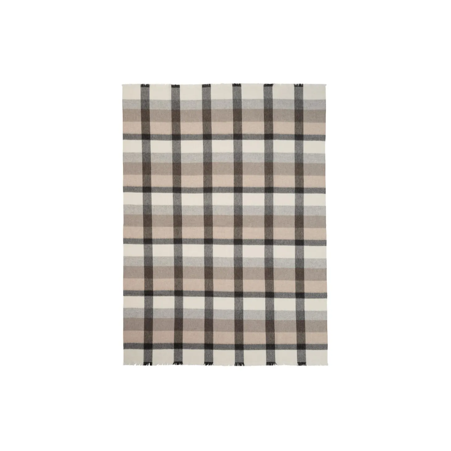 Intersection plaid, camel/white/grey