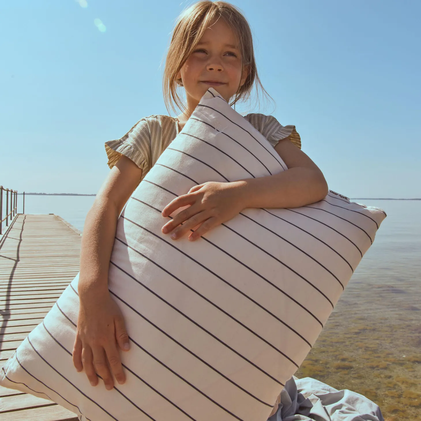 Juno junior sengetøj, sail stripes