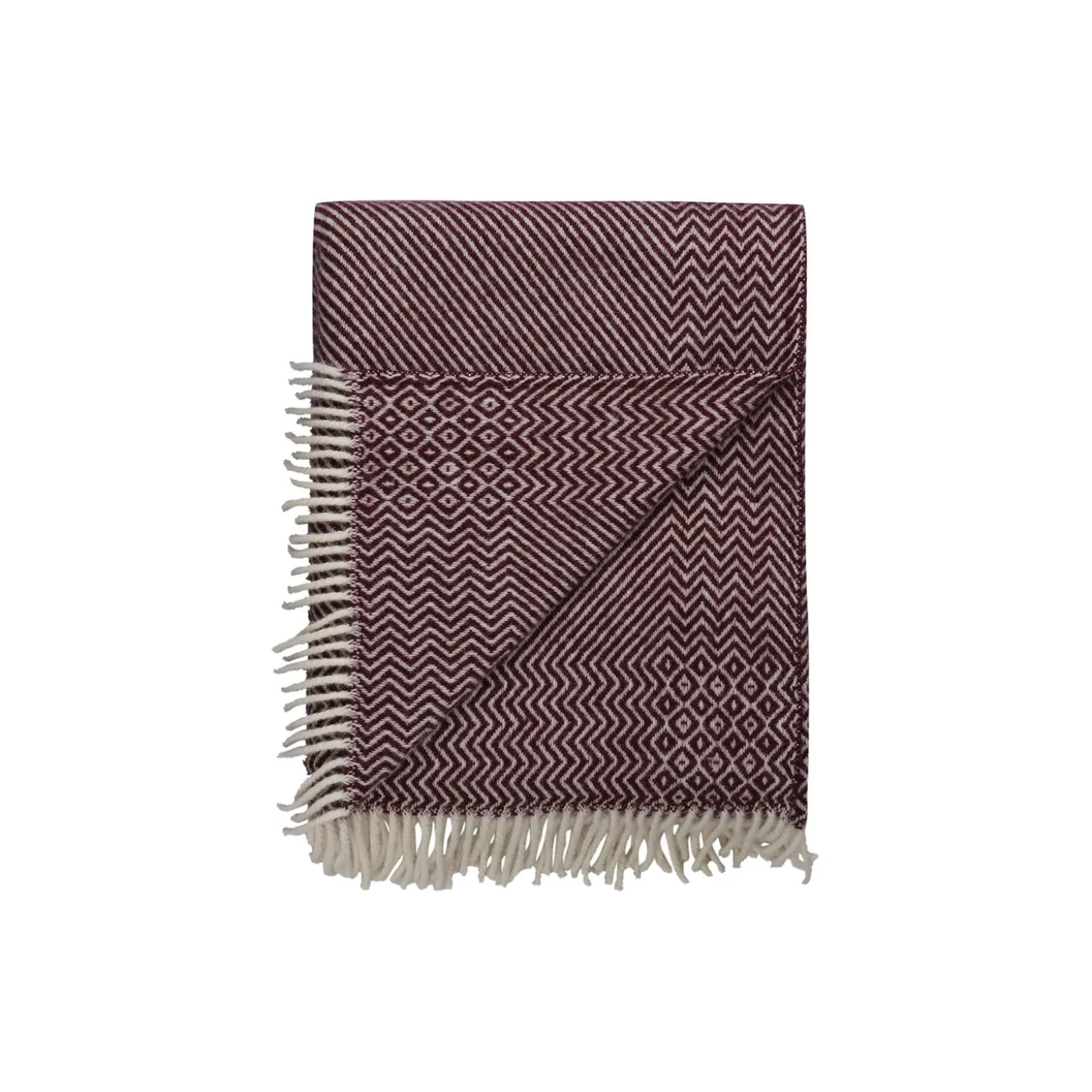 KATTEFOT Throw, burgundy