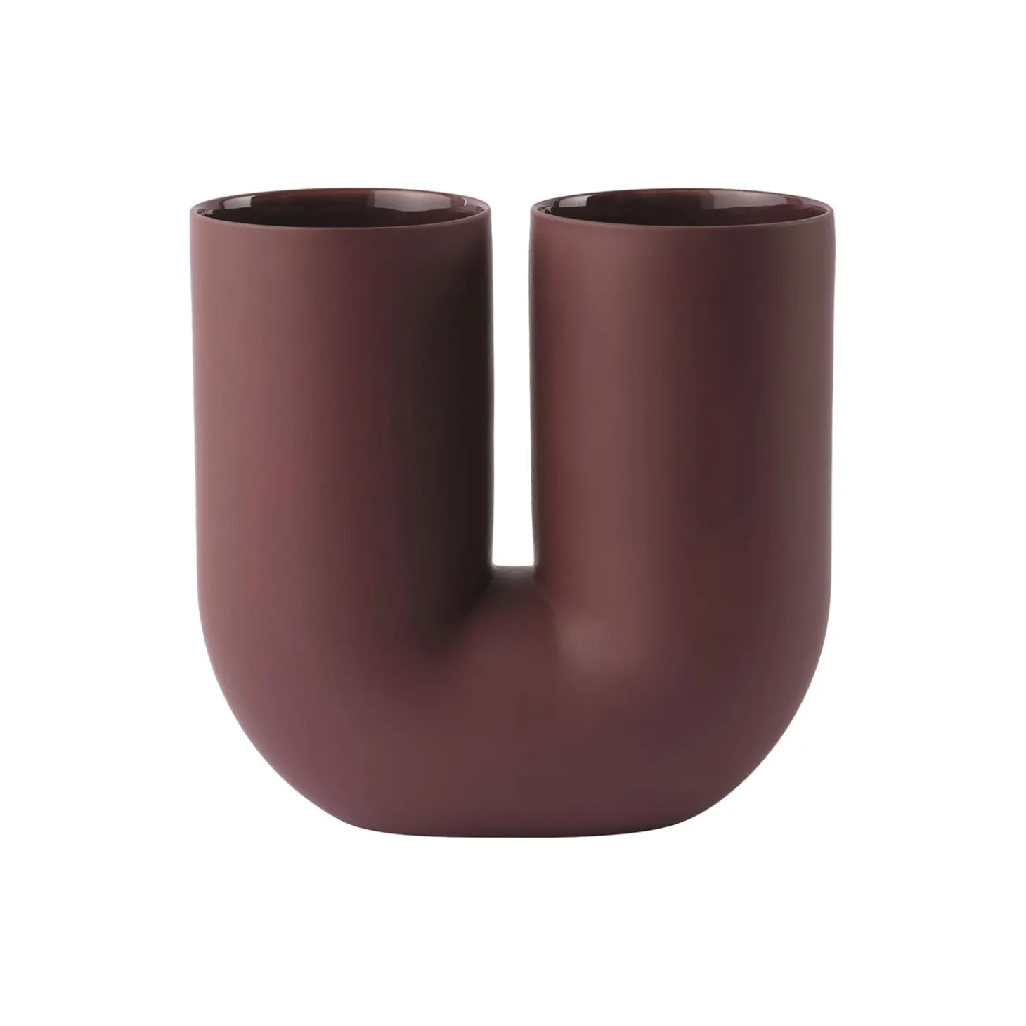 Kink Vase, deep red