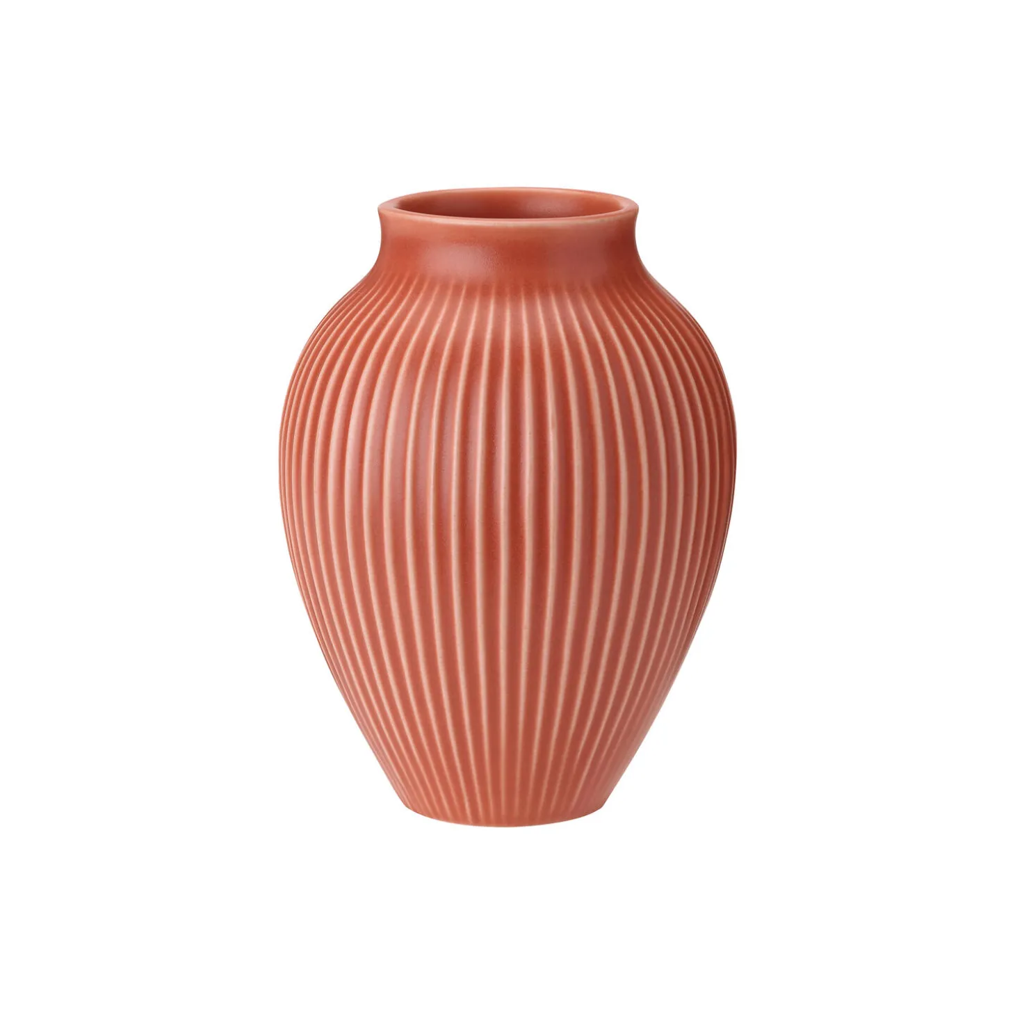 Knabstrup vase ripple, coral