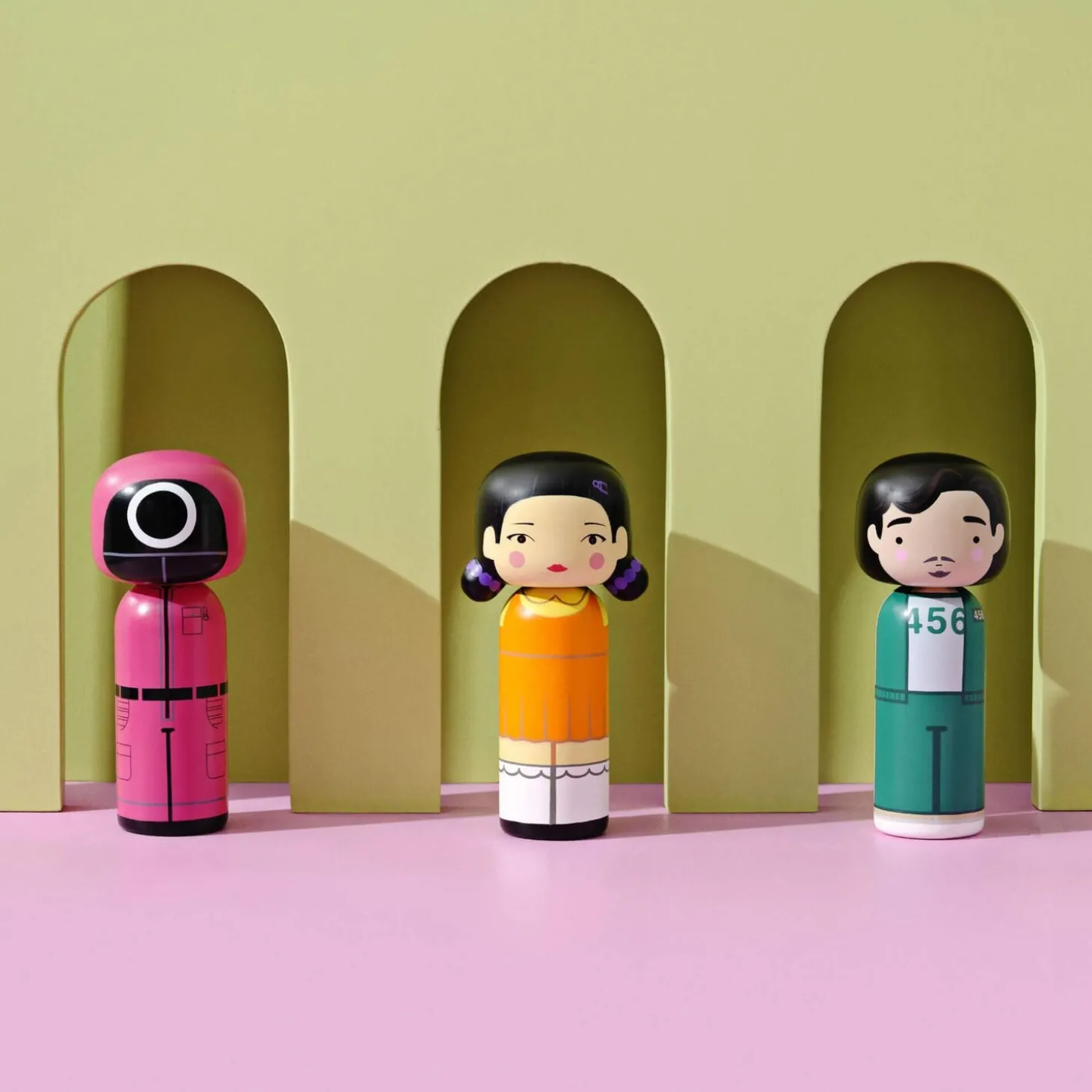 Kokeshi Maskeret arbejder