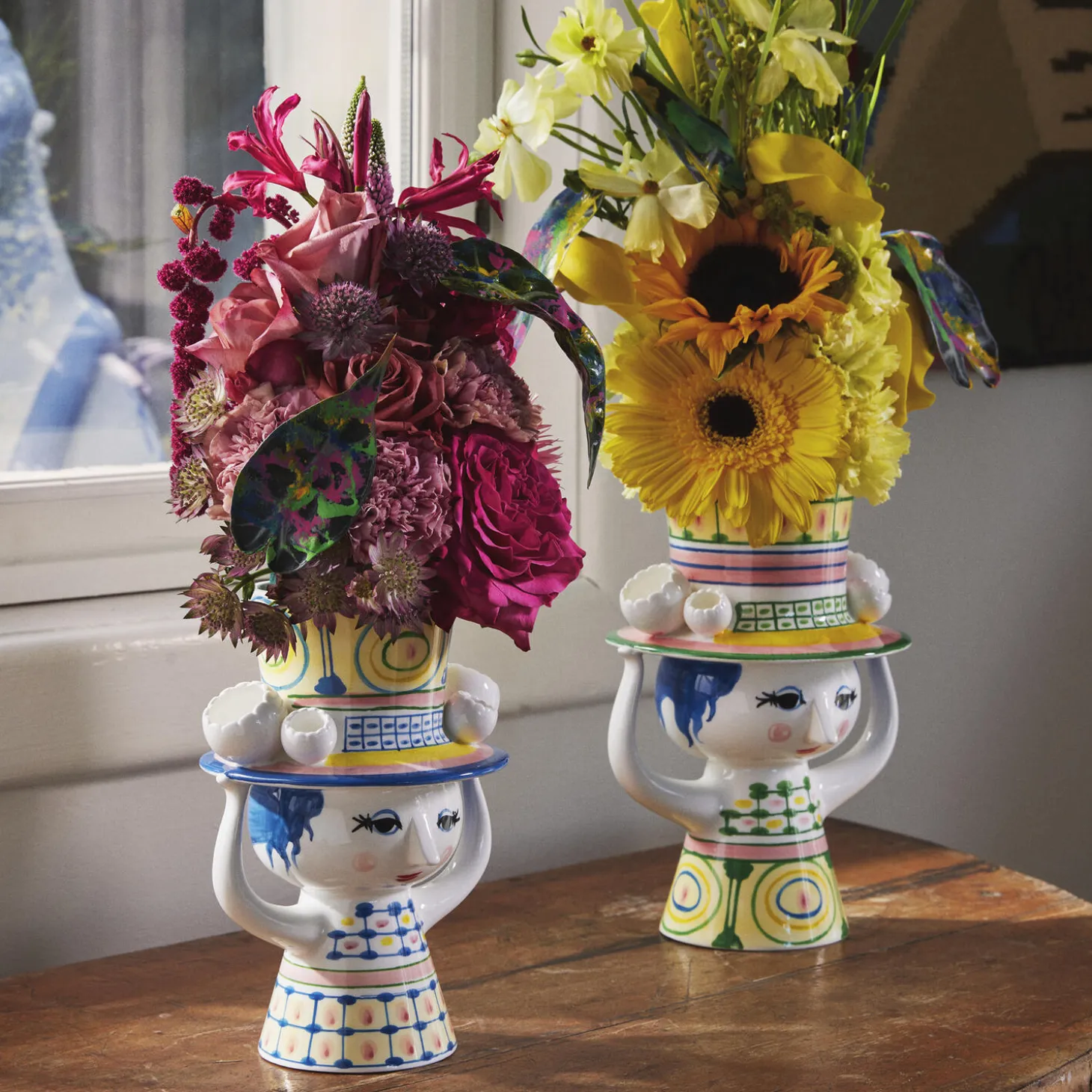 Lady with Hat vase, grøn
