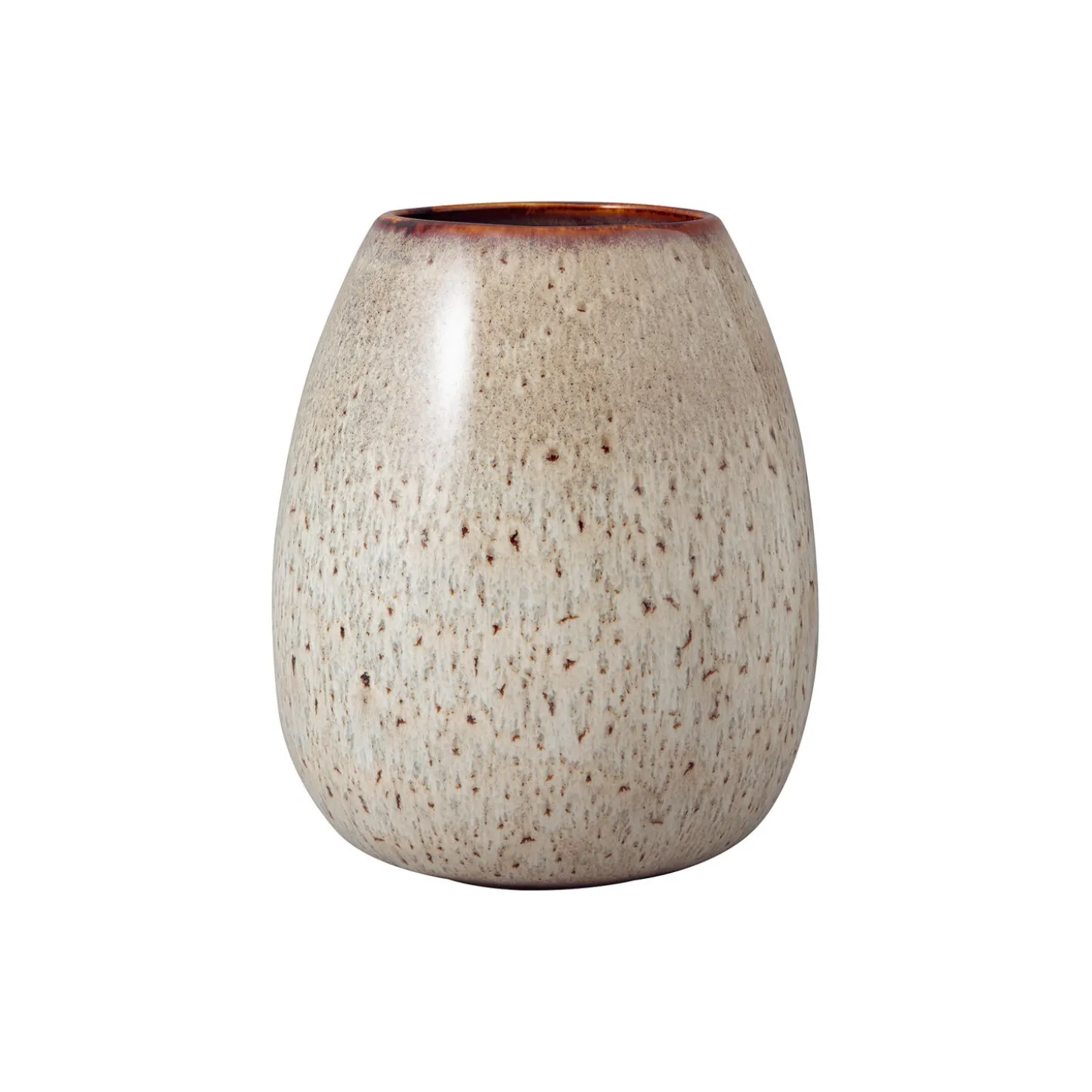 Lave drop vase, beige