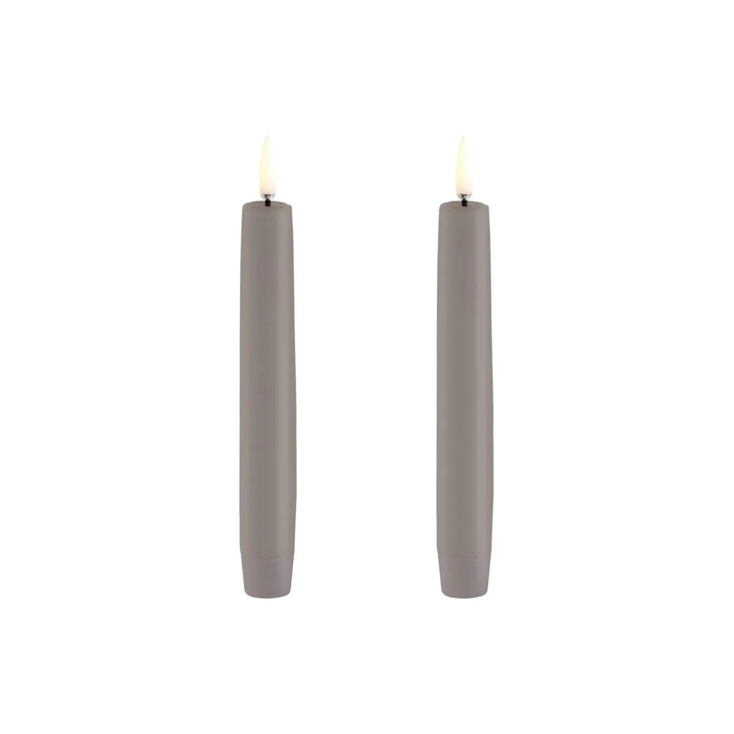 LED Classic Taper Candle 15 cm 2 pcs, sandstone
