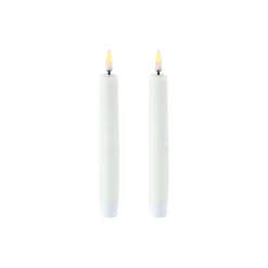 LED Classic Taper Candle 15 cm 2 pcs, nordic white