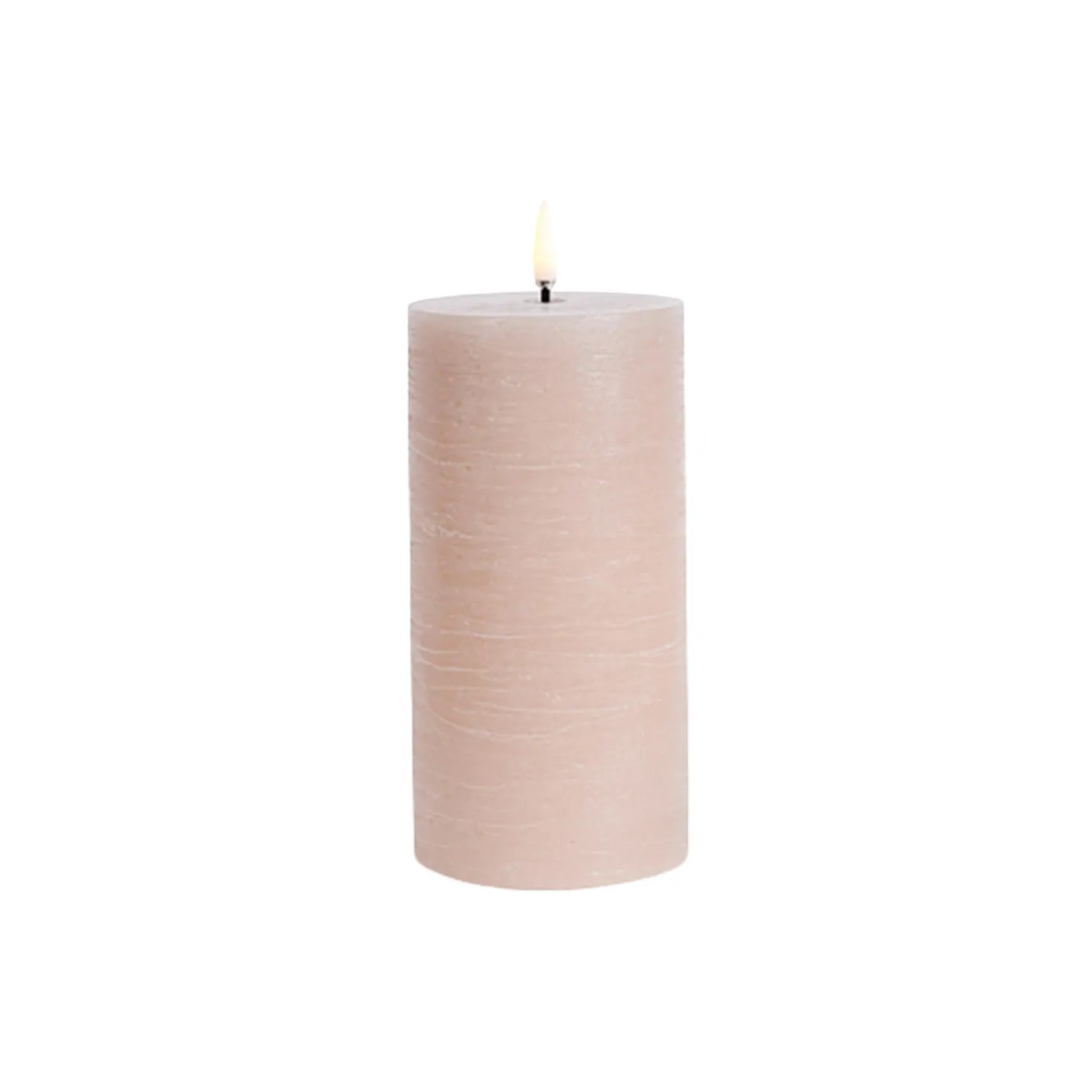 LED Pillar Candle 15 cm, beige