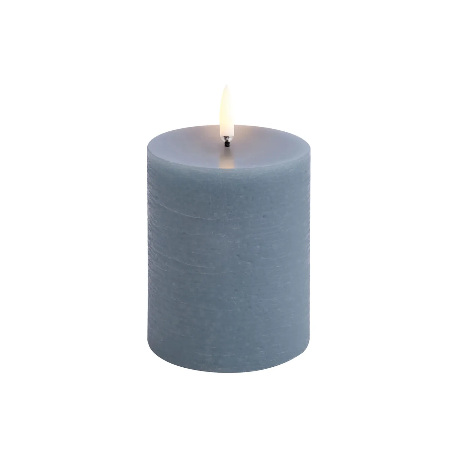 LED Pillar Candle 10 cm, hazy blue
