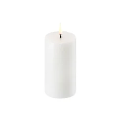 LED Pillar Candle 10 cm, nordic white